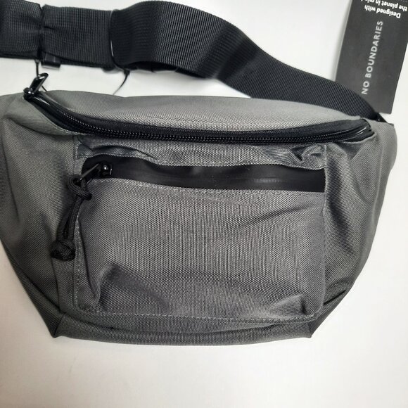 Earth Friendly Sustainable Waistpack Fanny Pack Hip Pack Purse Grey Gray - Picture 3 of 5